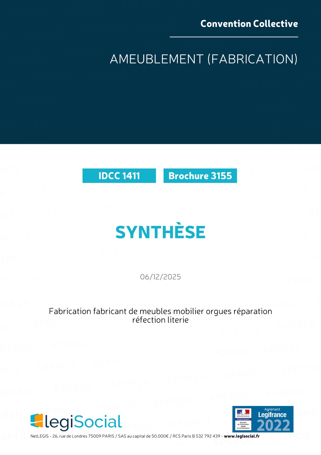 Convention Collective Nationale De La Fabrication De L