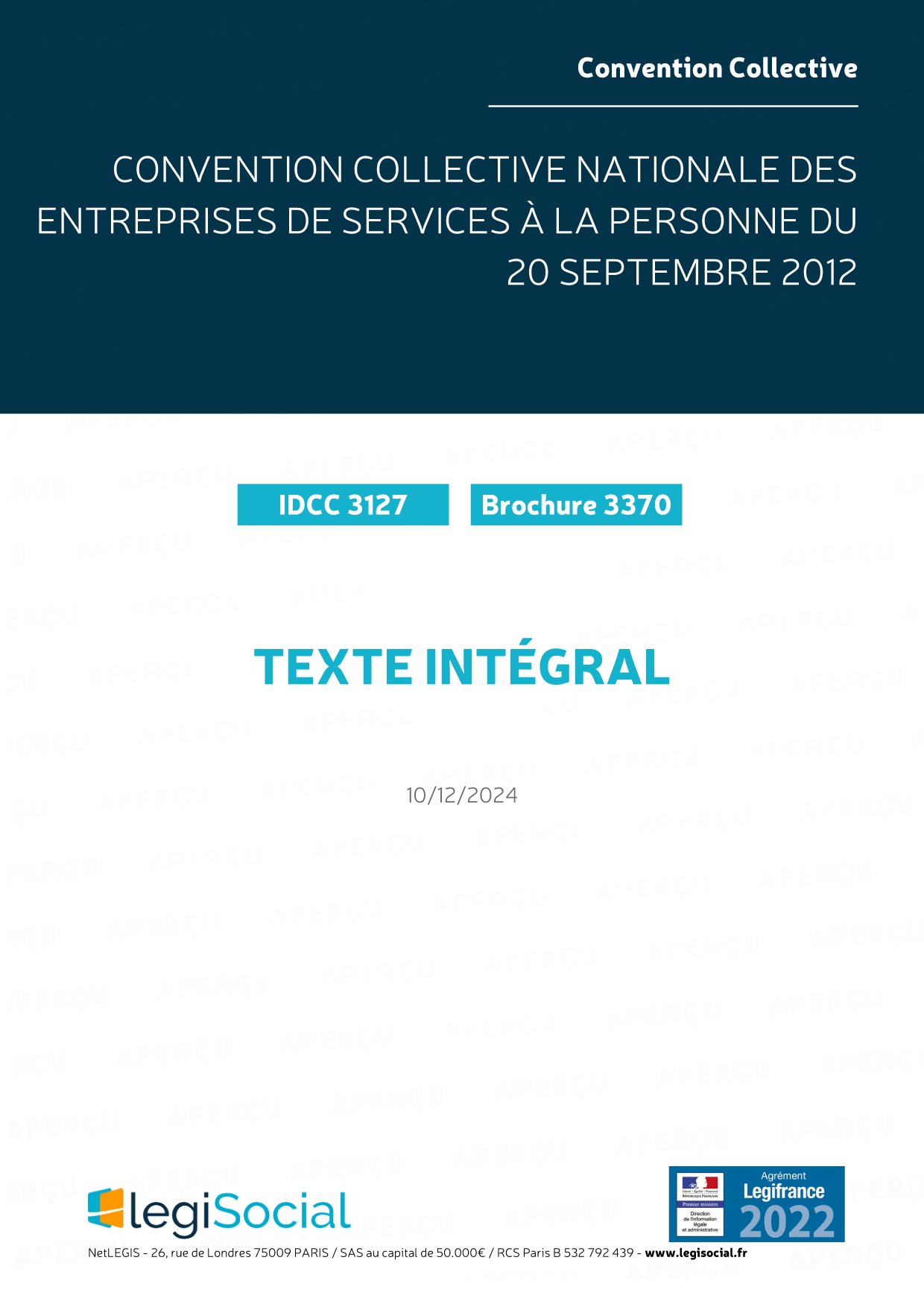 Convention Collective Nationale Des Entreprises De Services A