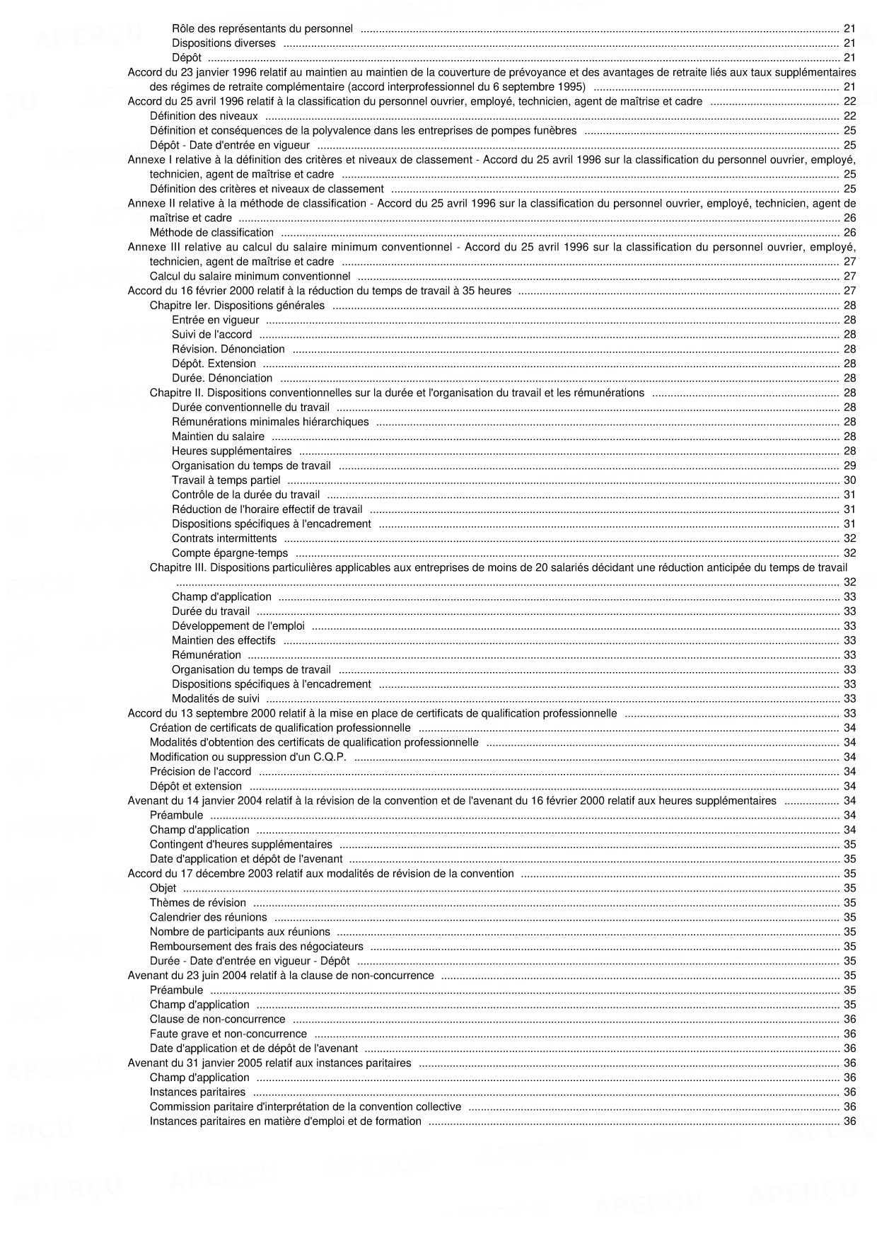 Convention Collective Nationale Des Pompes Funebres Du 1er