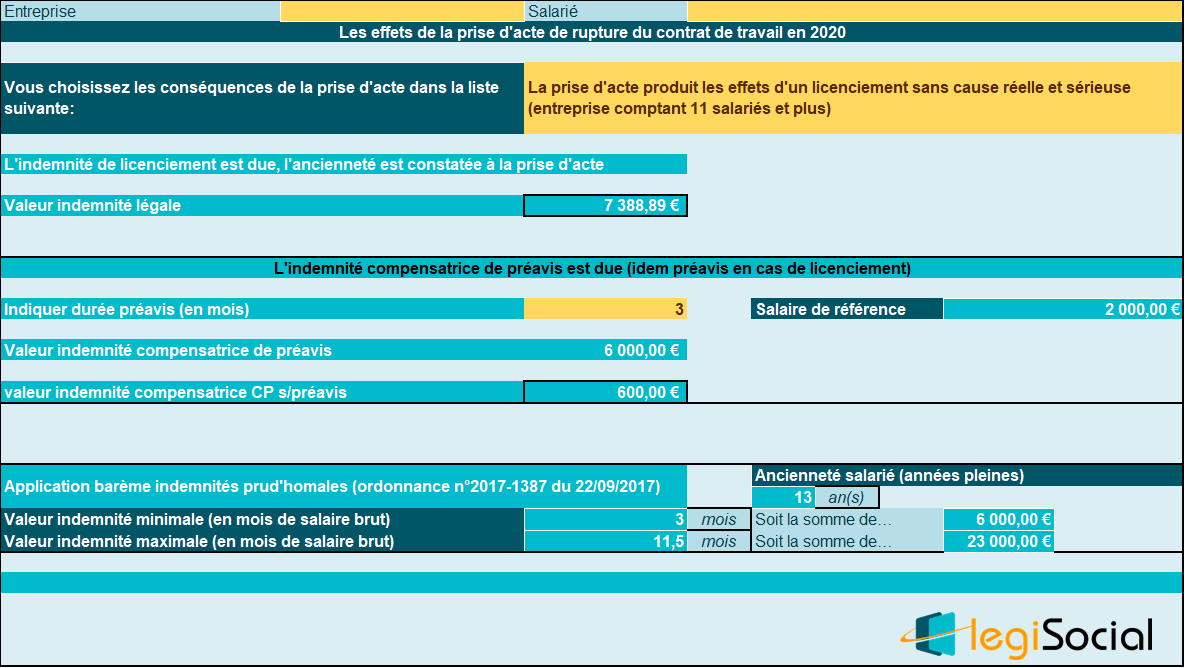 Bareme Licenciement Sans Cause Réelle Et Sérieuse Legifrance