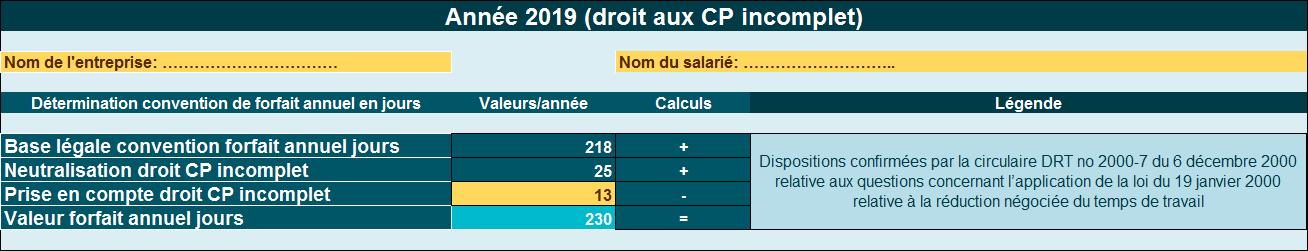 Rachat De Rtt Loi Combien de jours RTT pour une convention forfait jours en cas d’année